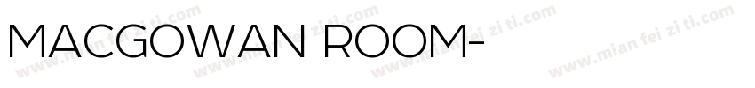 MACGOWAN ROOM字体转换